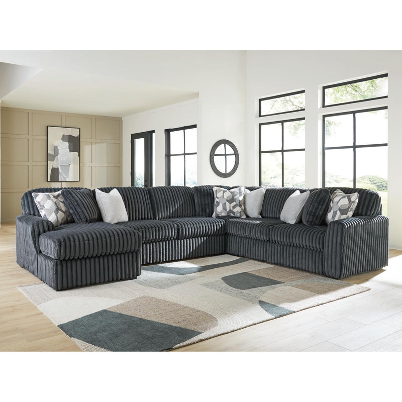 Signature Design by Ashley Midnight-Madness 98105S1 4 pc Sectional wit