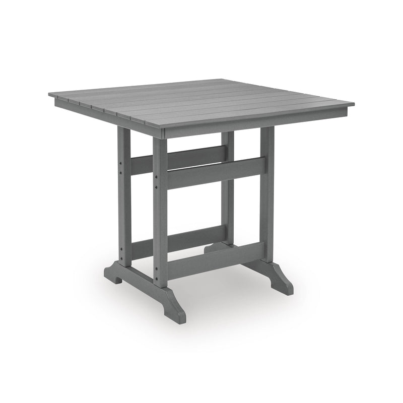  Signature Design by Ashley Sanctuary Beach PCP227-632 Square Counter Table with Umbrella Option IMAGE 1