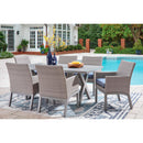  Signature Design by Ashley Half Moon Beach PCP418-625 Rectangular Dining Table with Umbrella Option IMAGE 7