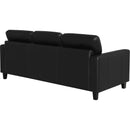  Coaster Furniture Scotland 504664 Faux Leather Upholstered Track Arm Sofa - Black IMAGE 7