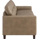  Coaster Furniture Scotland 504667 Faux Leather Upholstered Track Arm Sofa - Brown IMAGE 8