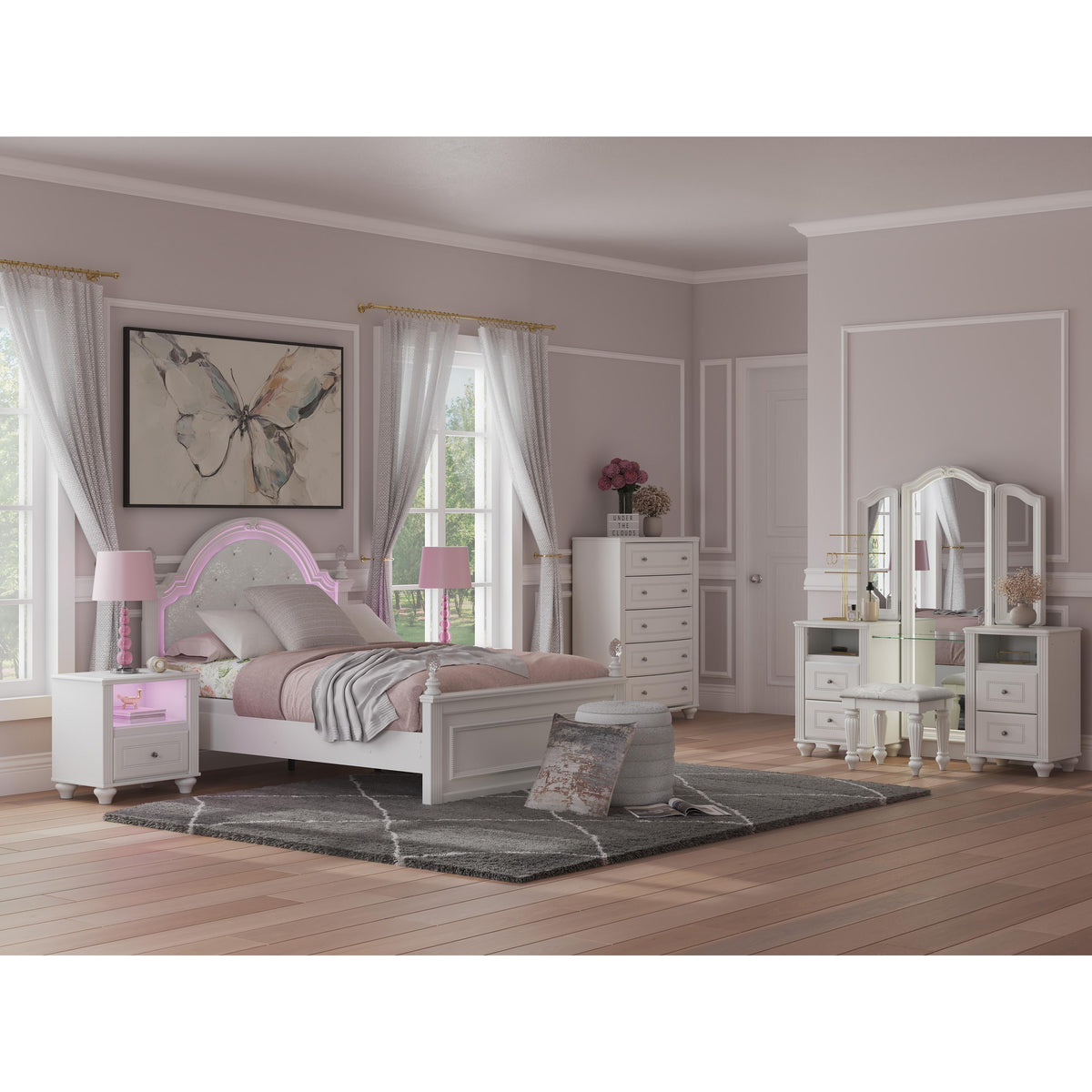 Signature Design by Ashley Kozlani Full Upholstered Panel Bed PCB1819-