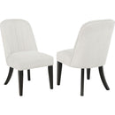  Coaster Furniture Leandro 115392 Set of 2 Upholstered Dining Side Chair - Cream IMAGE 1