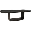  Coaster Furniture Leandro 115391 78-inch Extension Dining Room Table - Burnished Black IMAGE 1