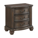  Elements International Brunswick B-13070-5-NS 2-Drawer Nightstand IMAGE 1