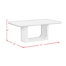  Elements International Rosalie D-16860-8-DT 72" Rectangular Dining Table IMAGE 7