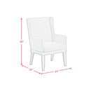  Elements International Avalanche D-11600-7-AC Dining Arm Chair IMAGE 8