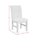  Elements International Santa Barbara D-16550-5-SCB Dining Side Chair IMAGE 12