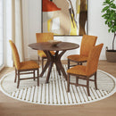  Elements International Santa Barbara D-16550-5-SCR Dining Side Chair IMAGE 5