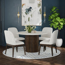  Elements International Sylvie D-16000-5-SC Dining Side Chair IMAGE 3