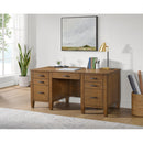  Elements International Portico H-15970-6-DK1 Double Pedestal Desk IMAGE 3