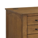  Elements International Portico H-15970-6-DK1 Double Pedestal Desk IMAGE 5