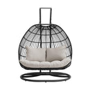  Elements International Playa O-16230-10311-220 Double Swing Egg Chair IMAGE 2