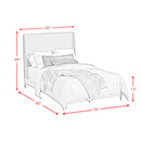  Elements International Westland B-13000-6-FUB Full Upholstered Bed IMAGE 9
