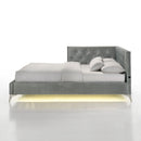  Elements International Amberley B-480-3-FCB Full Upholstered Corner Bed IMAGE 3