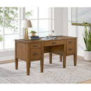  Elements International Portico H-15970-6-DK2 Half Pedestal Desk IMAGE 3