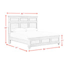  Elements International Whit-Ash B-11360-3-KB King Panel Bed IMAGE 9