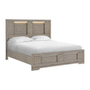  Elements International Kelis B-9770-3-KBL King Panel Bed IMAGE 1