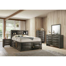  Elements International Emily EG199KB King Storage Bed IMAGE 3