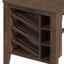  Elements International Santa Barbara D-16550-5-KI Kitchen Island & 2 Counter Stools IMAGE 8