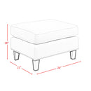  Elements International Erica UER636000CA Ottoman IMAGE 7