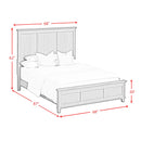  Elements International Canterbury B-13030-3-QB Queen Panel Bed IMAGE 7