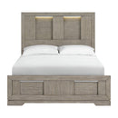  Elements International Kelis B-9770-3-QBL Queen Panel Bed IMAGE 2