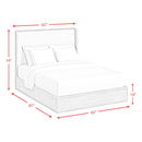  Elements International Rosalie B-16860-8-QB Queen Upholstered Bed IMAGE 7