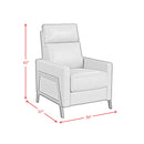  Elements International Tango U-17740-8210-105PP Recliner IMAGE 10