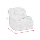  Elements International Odessa U-17750-11582-105PPP Recliner IMAGE 10