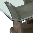  Elements International Dapper DPR300DTB Rectangular Dining Table IMAGE 6