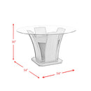  Elements International Dapper DPR300RDTTB Round Dining Table IMAGE 9