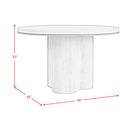  Elements International Rosalie D-16860-6-RDT Round Dining Table IMAGE 7