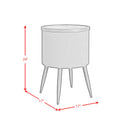  Elements International Halo T-18400-8-RETS Round Smart End Table IMAGE 10