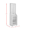  Elements International Bone GTBN100DBC S Dartboard Cabinet IMAGE 16