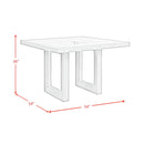  Elements International Avalanche D-11600-7-SCT Square Counter Table IMAGE 10