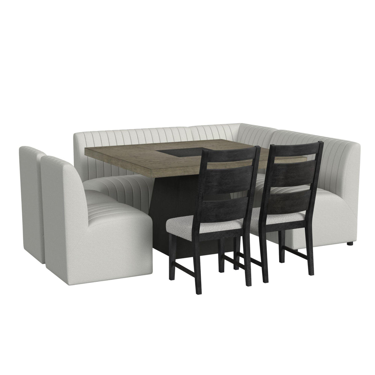 Elements International Jemma D-7570-6-BN Upholstered Bench