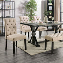  Furniture of America Alfred CM3735T-IV-6PC-BN 6 Pc Dining Table Set with Bench IMAGE 7