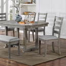  Furniture of America Laquila CM3542GY-T-7PC 7 Pc Dining Table Set IMAGE 5