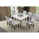  Furniture of America Sabro FM3330BK-PST-TABLE Square Counter Height Table IMAGE 6