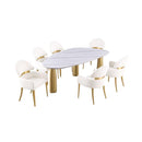  Furniture of America Northam FM37005WH-T-5PC 5 Pc Dining Table Set IMAGE 1