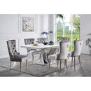  Furniture of America Valdevers CM3294T-7PC-AC261GY 7 Pc Dining Table Set IMAGE 1