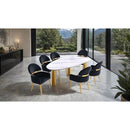  Furniture of America Northam FM37005WH-T-7PC-05BK 7 Pc Dining Table Set with Black Chair IMAGE 2
