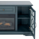  Furniture of America Fidel TM5002 74'' Tv Console with Electric Fireplace IMAGE 4