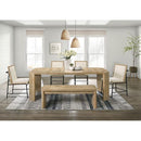  Furniture of America Edenbridge FM3220AK-T-6PC-BN 6 Pc Dining Table Set with Bench IMAGE 1