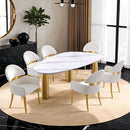  Furniture of America Northam FM37005WH-T-7PC 7 Pc Dining Table Set IMAGE 4