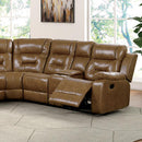  Furniture of America Ezekius FM6011BR-M-SECT Manual Sectional IMAGE 1