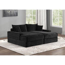  Furniture of America Tavedestrand FM6900BK-PK Double Chaise Sofa IMAGE 2