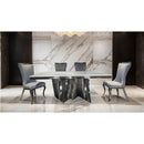  Furniture of America Basilicata FM33001SV-T-7PC-12BK 7 Pc Dining Table Set IMAGE 2