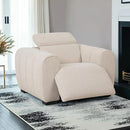  Furniture of America Thaddea CM9934WH-CH-PM Power Recliner IMAGE 1